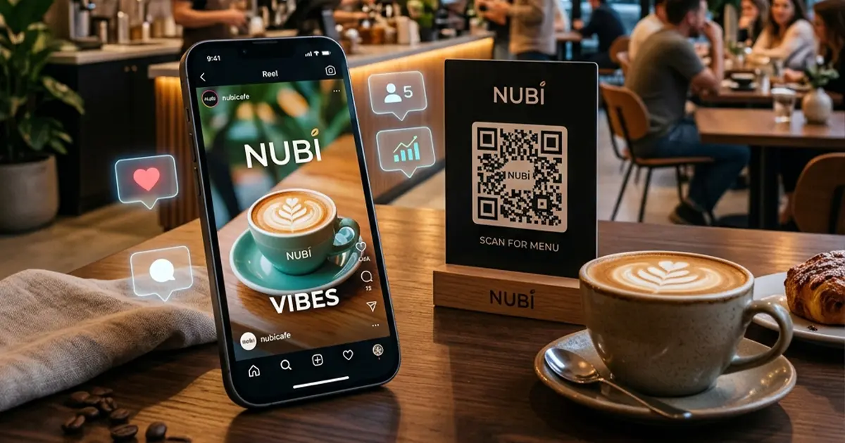 Nubi Kafe QR Menü Tasarımı ve Instagram Reels Yönetimi - ZBT Media Başarı Hikayesi